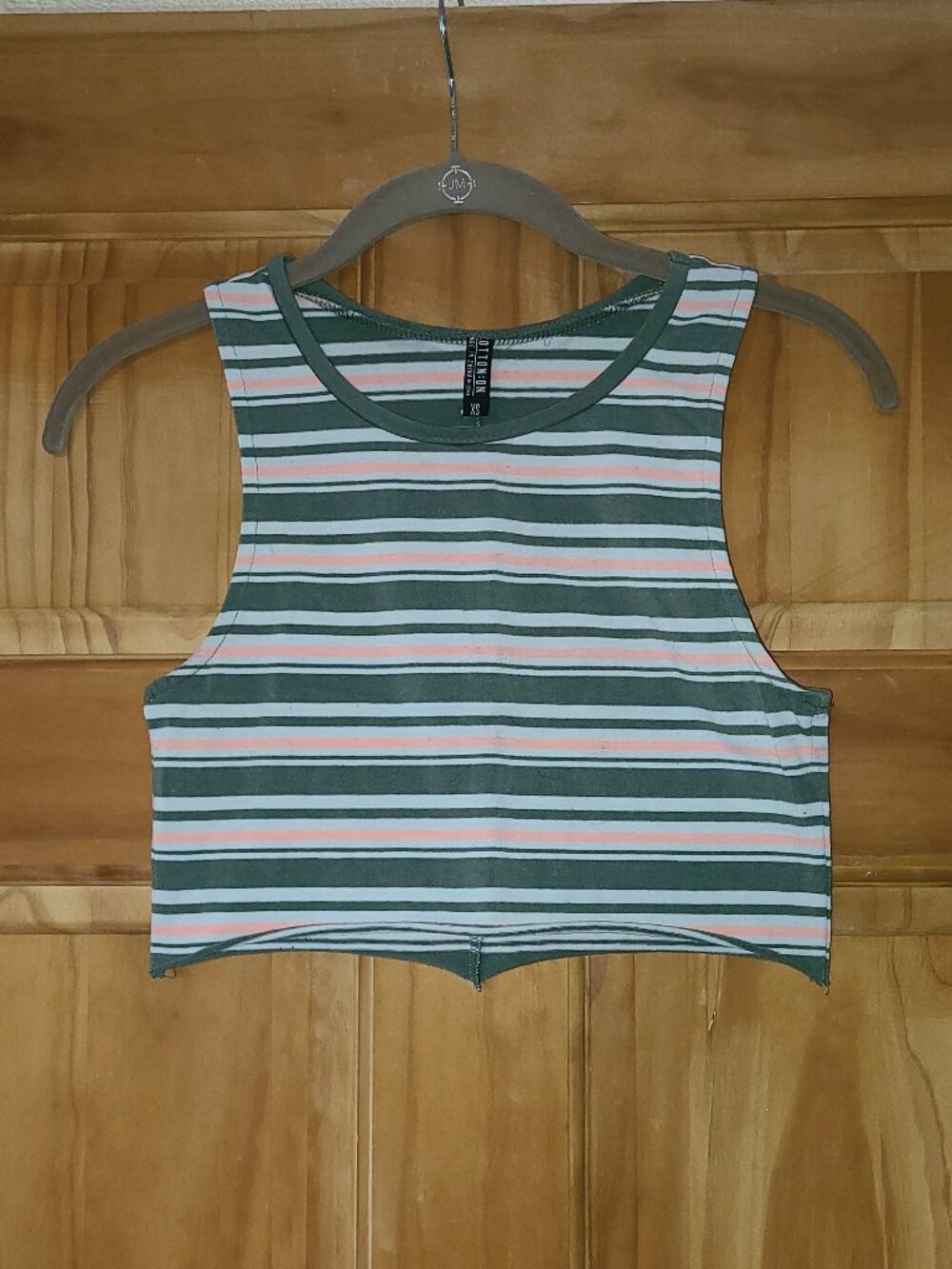 Cotton On Striped Cropped Tank Top
